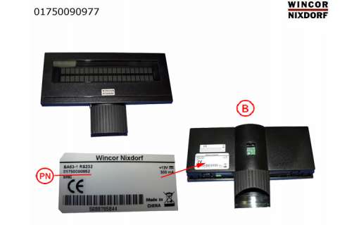 Дисплей покупателя Wincor Nixdorf BA63-1 RS-232 -(А)-Б/У
