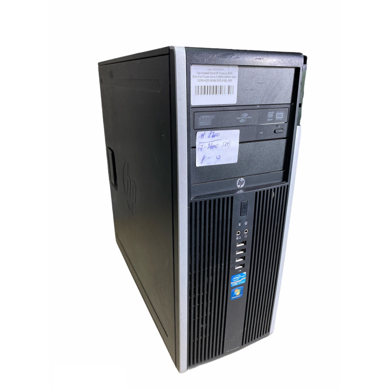 Системный блок HP Compaq 8200 Elite-Full-Tower-Core-i7-2600-3,40GHz-4Gb-DDR3-HDD-500Gb-DVD-R-(B)- Б/У