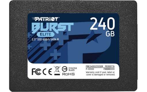 Накопичувач SSD 240GB Patriot Busl Elite 2.5 3D TLC 