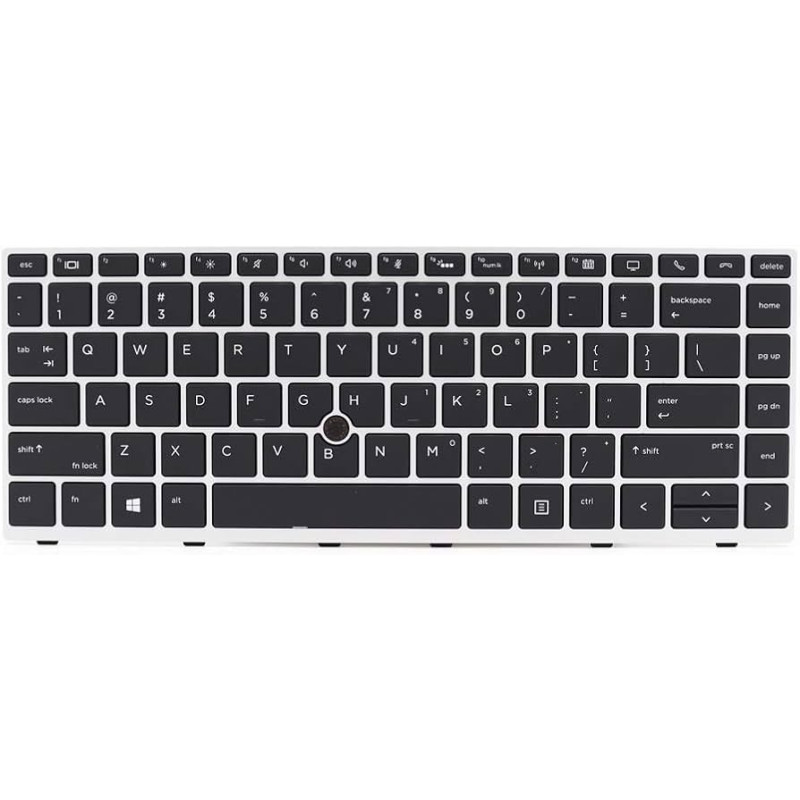 Клавіатура HP Elitebook 745 G5 745 G6 840 G5 846 G5 840 G6 846 G6 ZBook 14u G5 14u G6 (з підсвіткою) silver