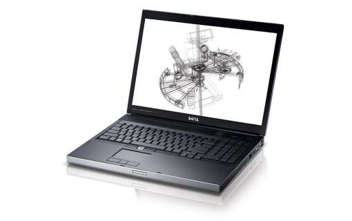 Ноутбук Dell Precision M6400-Intel C2D T9600-2.8GHz-16Gb-DDR3-500Gb-HDD-W17.1-FHD-DVD-R-Web-NVIDIA Quadro FX 2700M-(B-)-Б/В