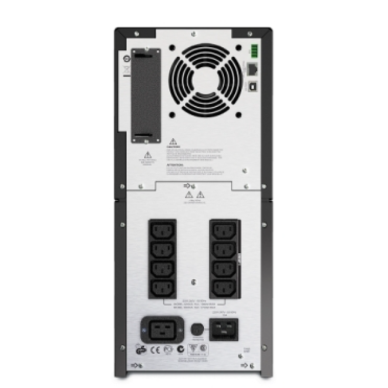 ДБЖ APC SMART-UPS, SMT3000I ЛІНІЙНО-ІНТЕРАКТИВНИЙ, 3КВА, 230В, 8X IEC C13+1X IEC C19 РОЗЕТКИ, SMARTSLOT, AVR, РК-ДИСПЛЕЙ-Б/У