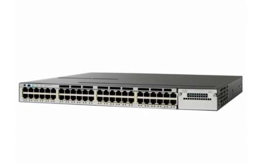 Коммутатор Cisco WS-C3750X-48T-S 48-Port GbE L3 Managed Stackable 1U Switch C3KX-NM-1G-Не працює-(B)-Б/У