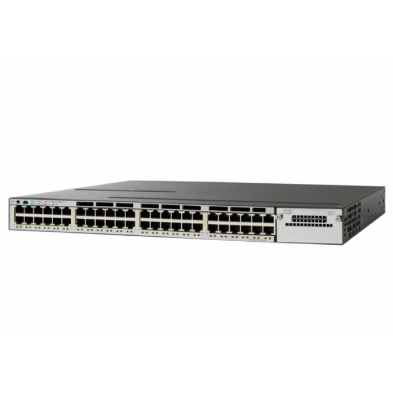 Коммутатор Cisco WS-C3750X-48T-S 48-Port GbE L3 Managed Stackable 1U Switch C3KX-NM-1G-Не працює-(B)-Б/У