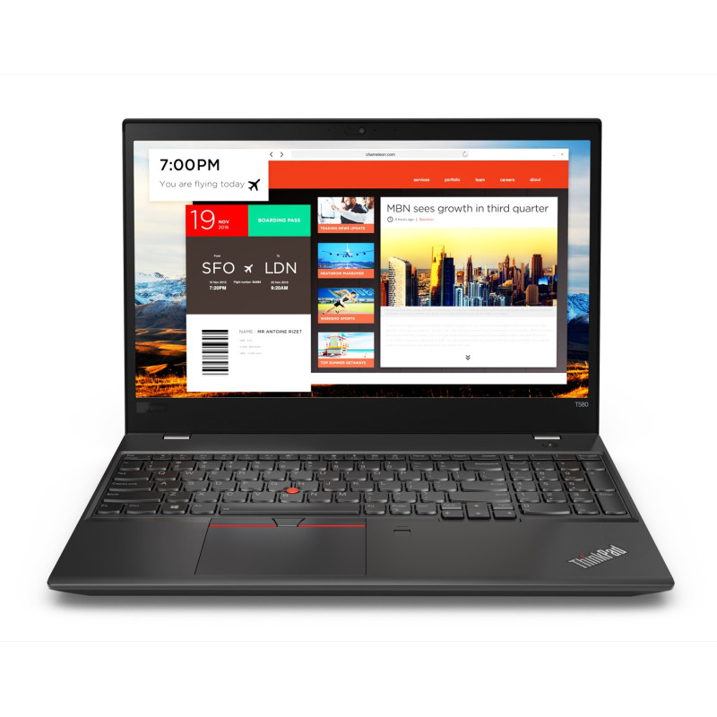 Ноутбук Lenovo ThinkPad T580-Intel Core i5-8350U-1.7GHz-8Gb-DDR4-256Gb-SSD-W15.6-IPS-FHD-Touch-Web-(Modem)-(B)-Б/У
