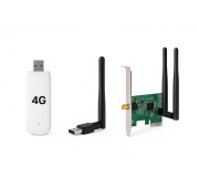 3G-4G модеми, Wi-Fi адаптери, Мережеві карти